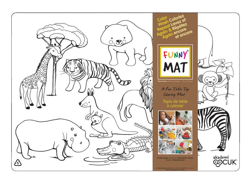 Funny Mat Napperon Animaux sauvages