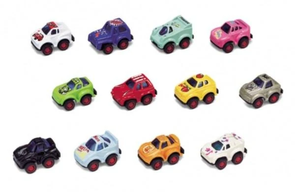 Mini voitures à rétroaction assorties