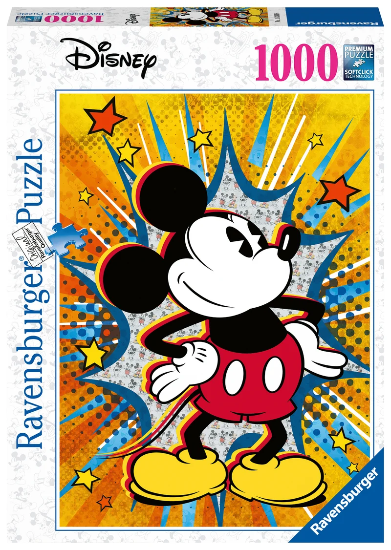 Retro Mickey - Casse-tête de 1000 pièces