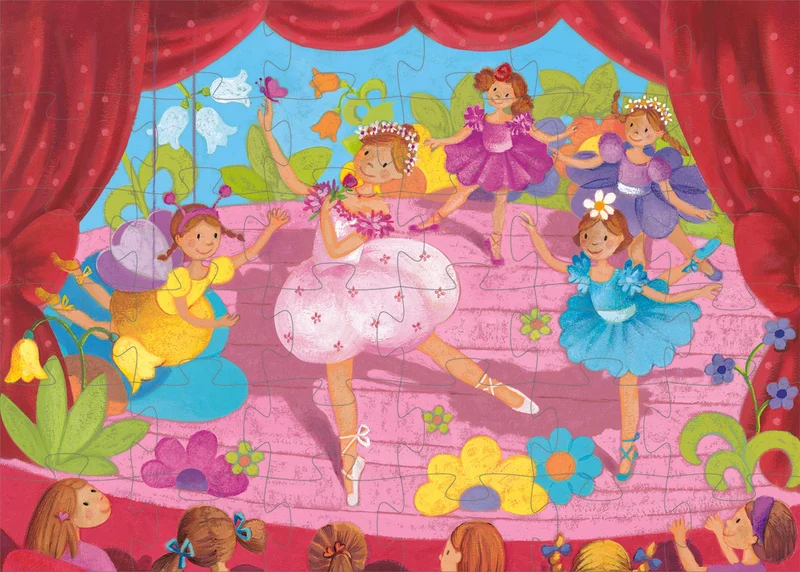 La ballerine A La Fleur - Casse-tête de 36 pièces