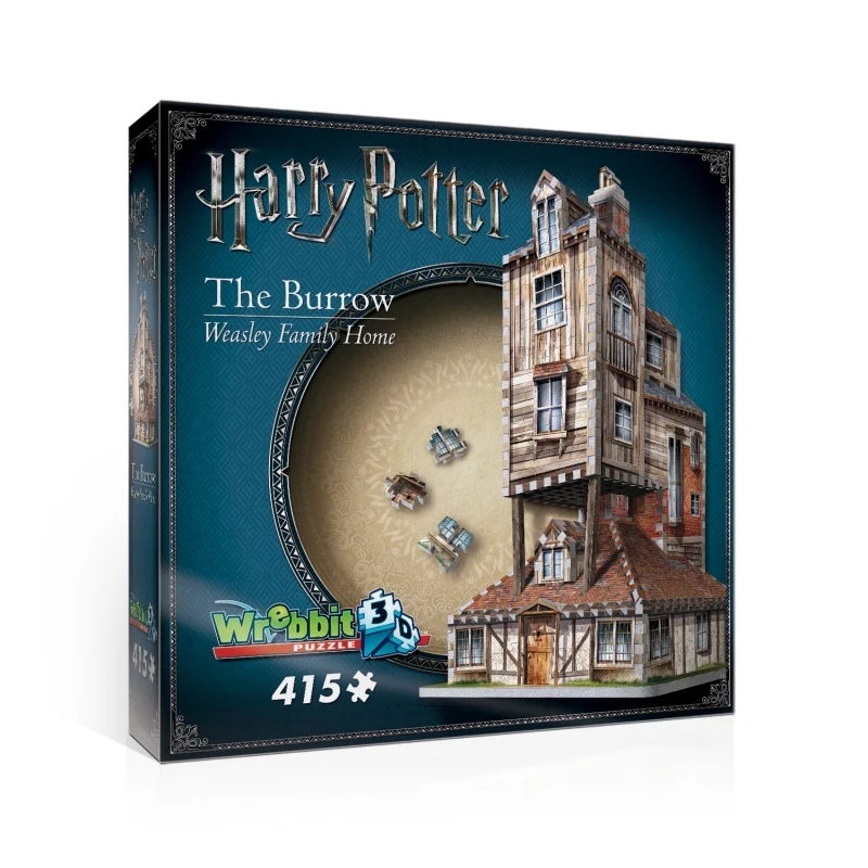 Le terrier, maison des Weasley - 415 pièces 3D