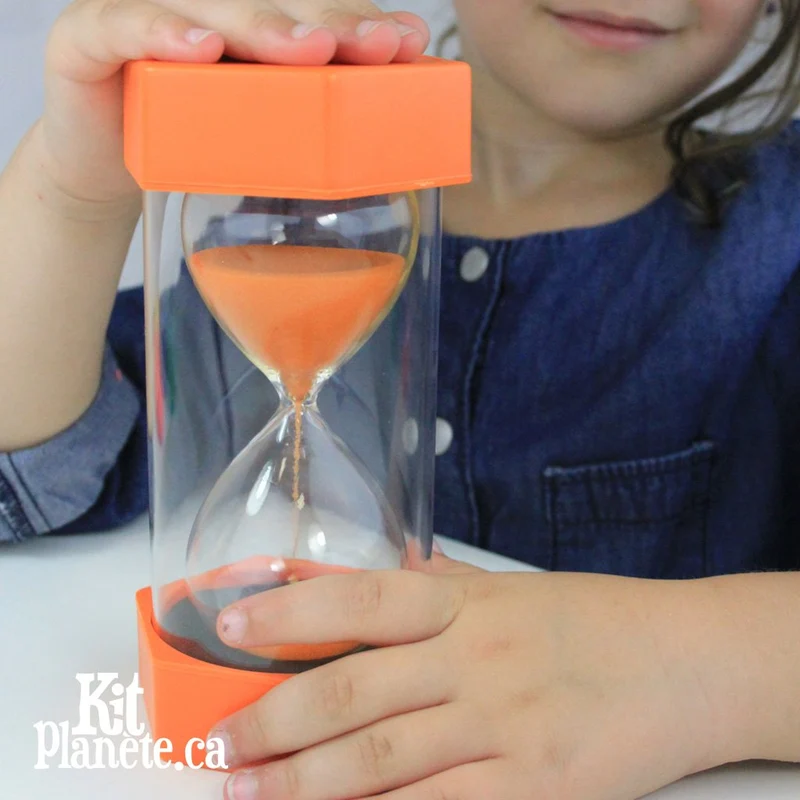 Sablier geant orange 3 minutes